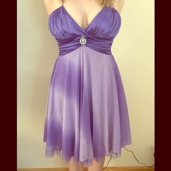 sparkle purple dress